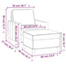 Fauteuil Met Voetenbank 60 Cm Fluweel Zwart