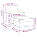 Fauteuil met voetenbank 60 cm stof taupe