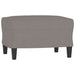 Fauteuil met voetenbank 60 cm stof taupe