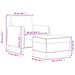 Fauteuil met voetenbank 60 cm fluweel wijnrood