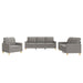 3-delige Loungeset met kussens stof taupe
