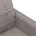 3-delige Loungeset met kussens stof taupe
