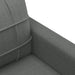 4-delige Loungeset met kussens stof donkergrijs