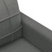 3-delige Loungeset met kussens stof donkergrijs