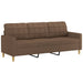 3-delige Loungeset met kussens stof bruin