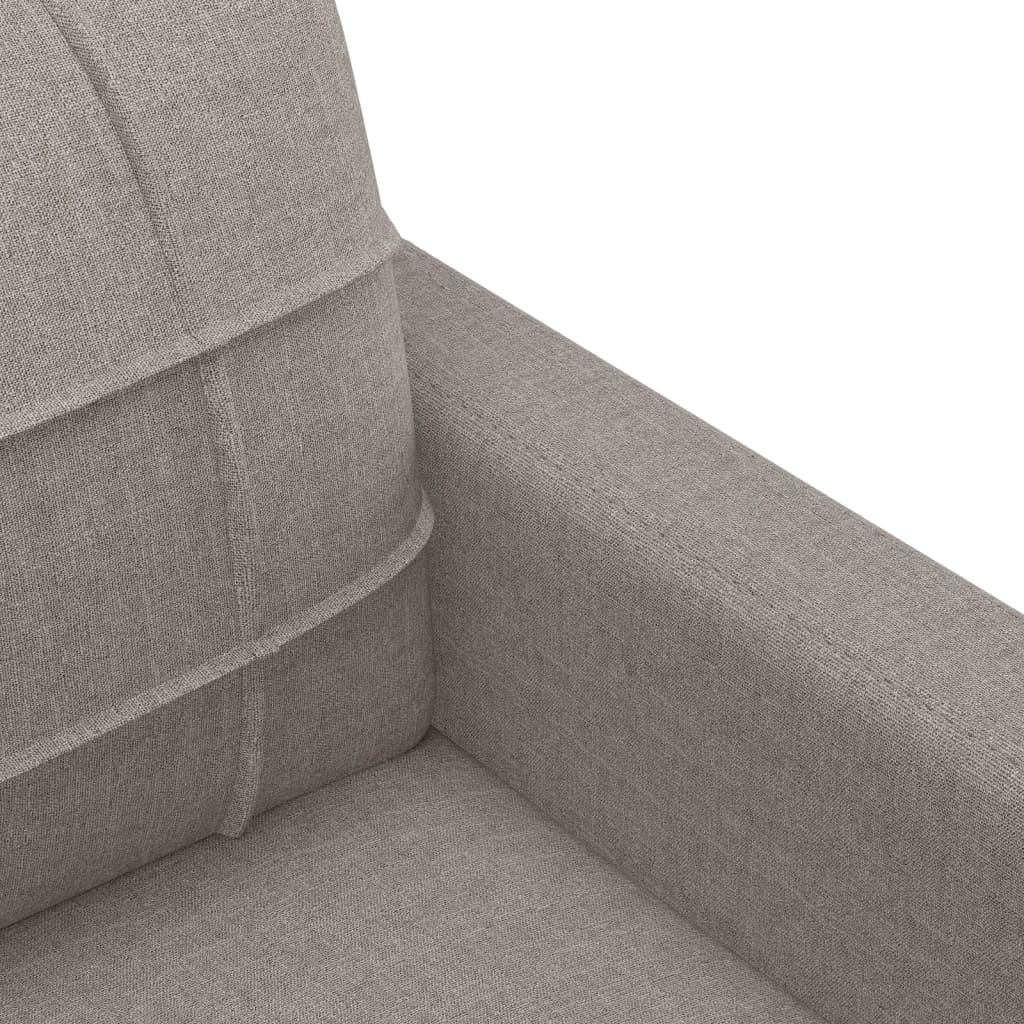 3-delige Loungeset met kussens stof taupe