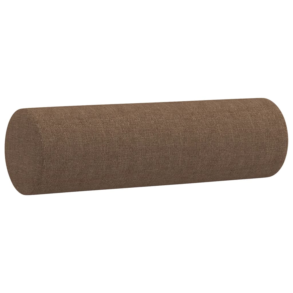 4-delige Loungeset met kussens stof bruin