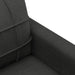 4-delige Loungeset met kussens stof zwart