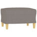 4-delige Loungeset met kussens stof taupe