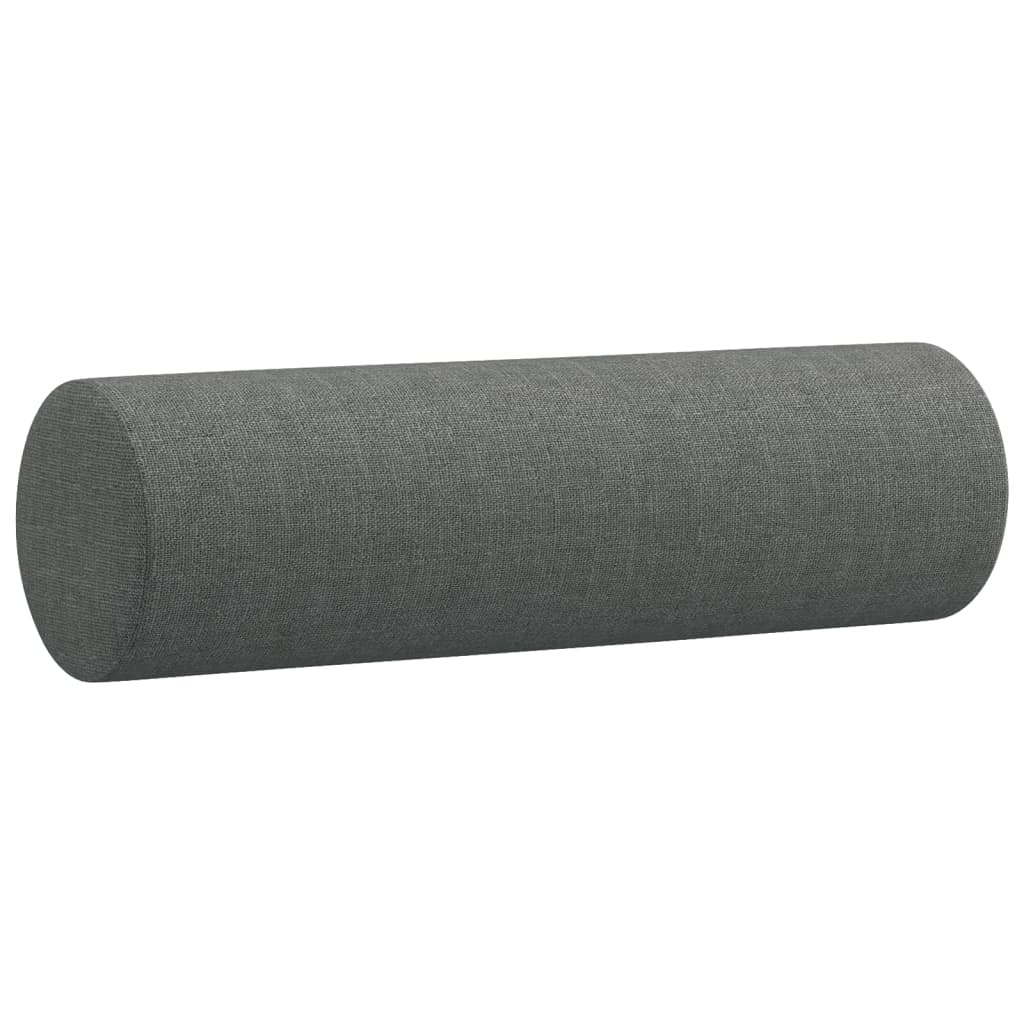 2-delige Loungeset met kussens stof donkergrijs