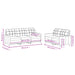 2-delige Loungeset met kussens stof bruin