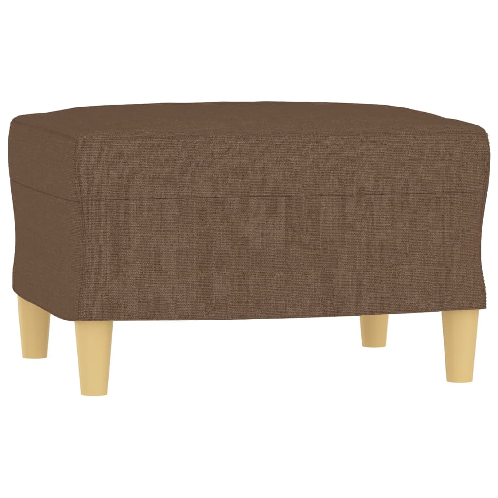 4-delige Loungeset met kussens stof bruin