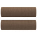2-delige Loungeset met kussens stof bruin