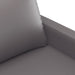 3-delige Loungeset met kussens kunstleer grijs