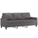 4-delige Loungeset met kussens kunstleer bruin