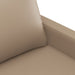 4-delige Loungeset met kussens kunstleer cappuccino