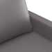 2-delige Loungeset met kussens kunstleer grijs