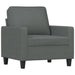 3-delige Loungeset met kussens stof donkergrijs