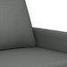 3-delige Loungeset met kussens stof donkergrijs
