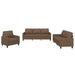 4-delige Loungeset met kussens stof bruin