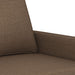 4-delige Loungeset met kussens stof bruin