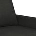 3-delige loungeset met kussens stof zwart