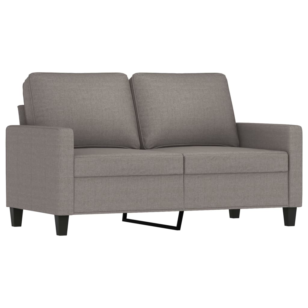 3-delige Loungeset met kussens stof taupe