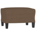 4-delige Loungeset met kussens stof bruin