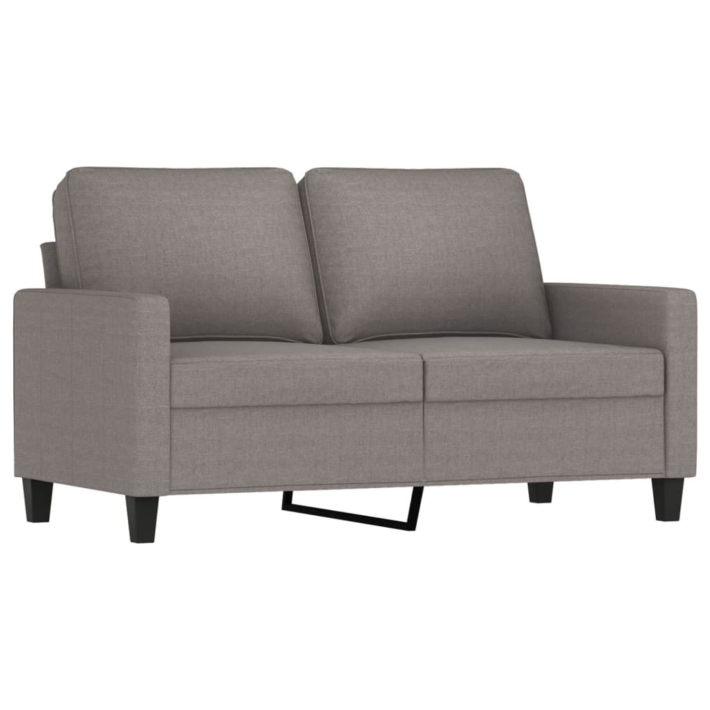 4-delige Loungeset met kussens stof taupe