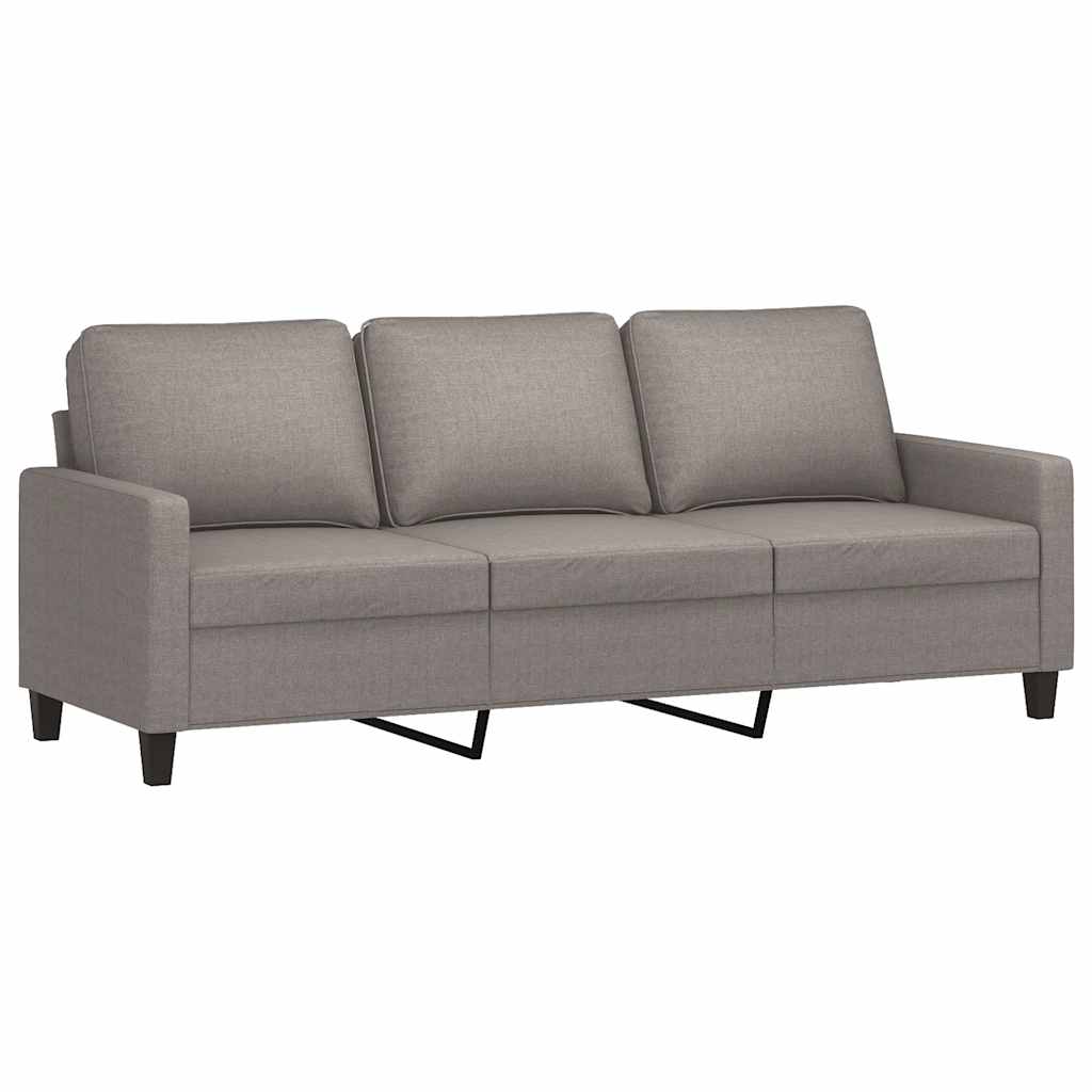 4-delige Loungeset met kussens stof taupe