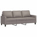 4-delige Loungeset met kussens stof taupe