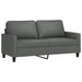 2-delige Loungeset met kussens stof donkergrijs
