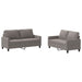 2-delige Loungeset met kussens stof taupe