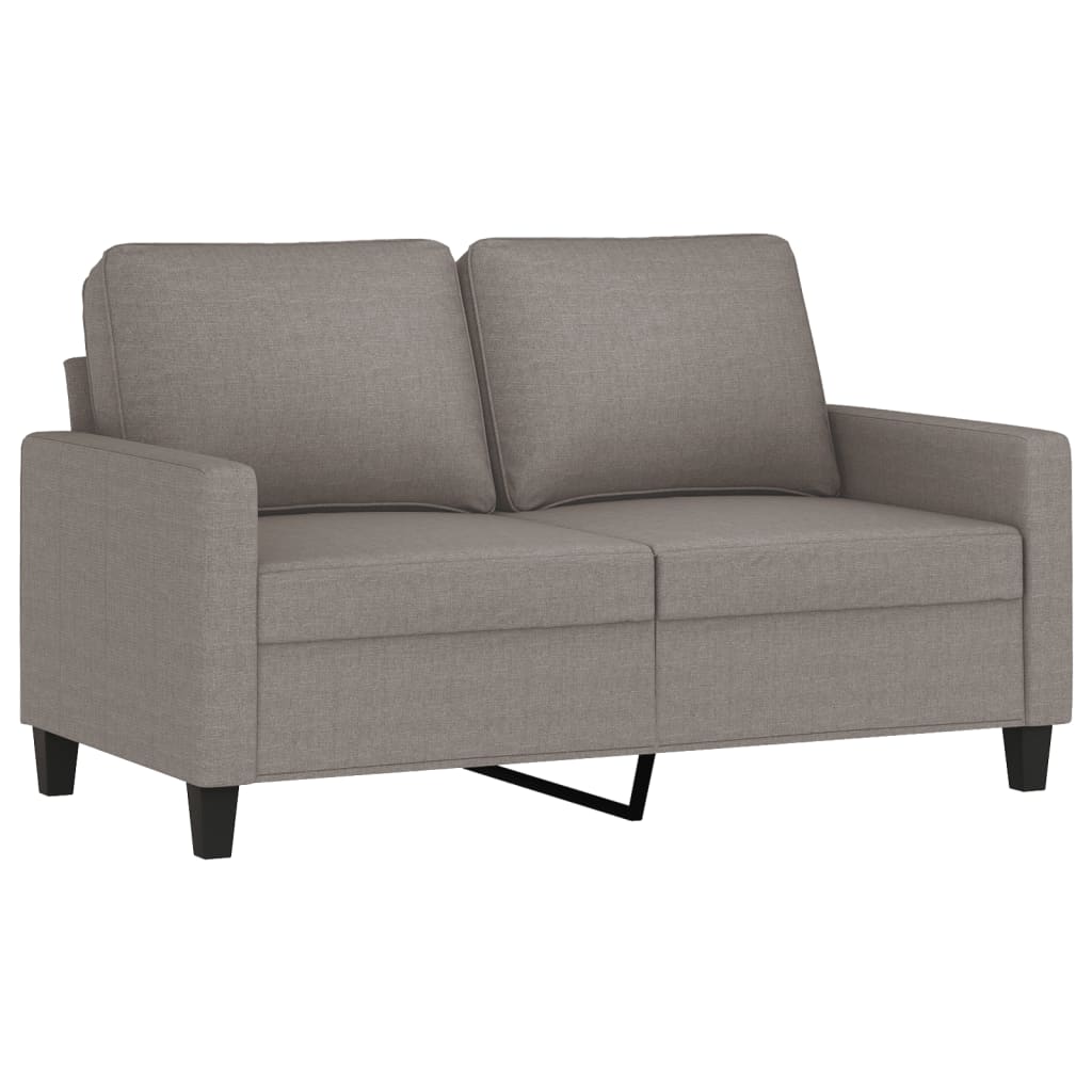 2-delige Loungeset met kussens stof taupe