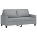 3-delige Loungeset met kussens stof lichtgrijs