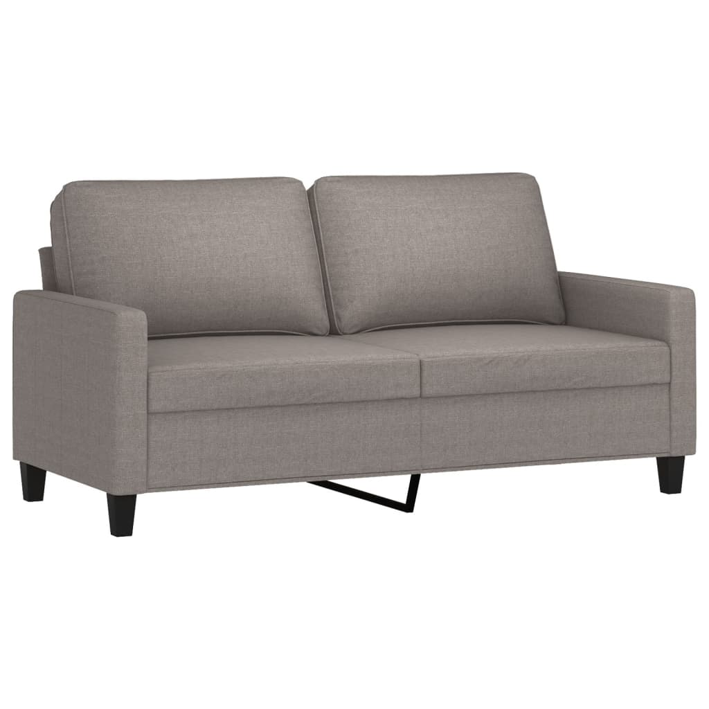 3-delige Loungeset met kussens stof taupe
