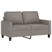 3-delige Loungeset met kussens stof taupe