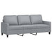 2-delige Loungeset met kussens stof lichtgrijs