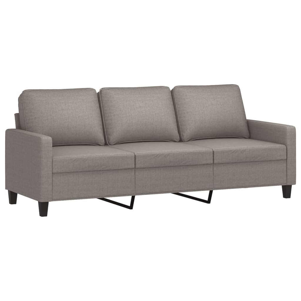 2-delige Loungeset met kussens stof taupe