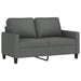 3-delige Loungeset met kussens stof donkergrijs