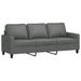 3-delige Loungeset met kussens stof donkergrijs