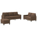4-delige Loungeset met kussens stof bruin