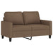 4-delige Loungeset met kussens stof bruin