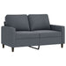4-delige Loungeset met kussens fluweel donkergrijs