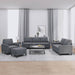 4-delige Loungeset met kussens fluweel donkergrijs