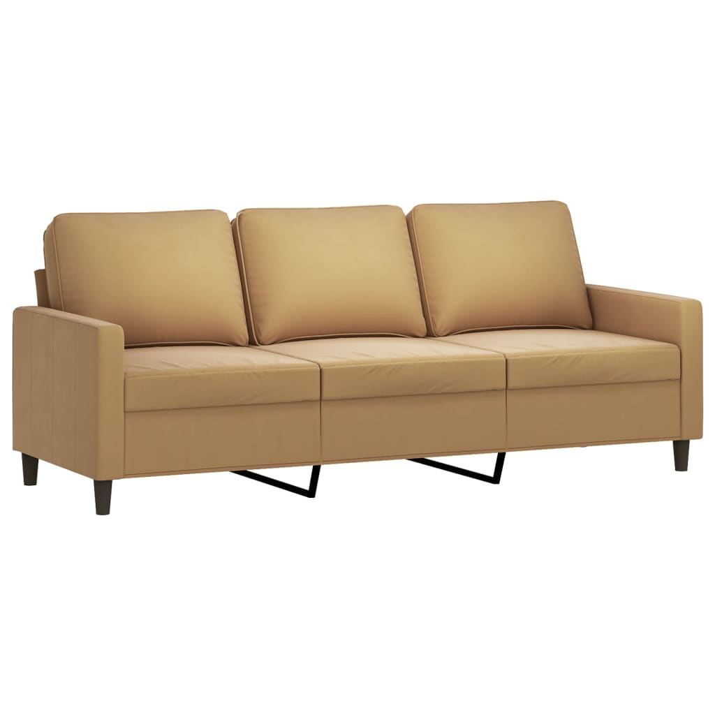 4-delige Loungeset met kussens fluweel bruin