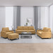 4-delige Loungeset met kussens fluweel bruin