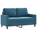 2-delige Loungeset met kussens fluweel blauw