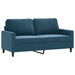 2-delige Loungeset met kussens fluweel blauw