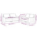 2-delige Loungeset met kussens fluweel blauw